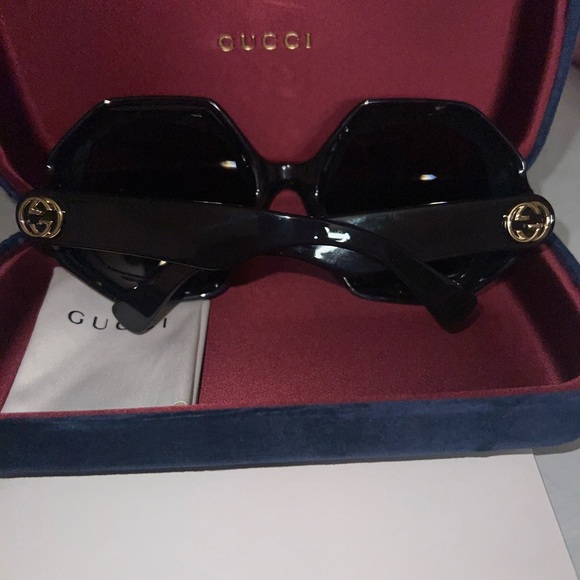 GUCCI Black Round sunglasses - Picture 8 of 10